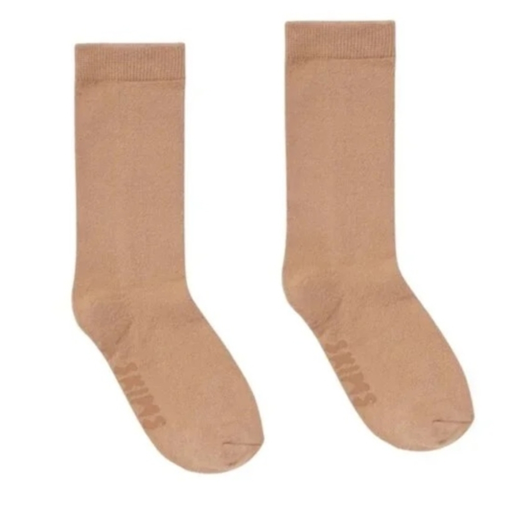 SKIMS Women's Mens Micropoly Mid Calf Socks Ochre